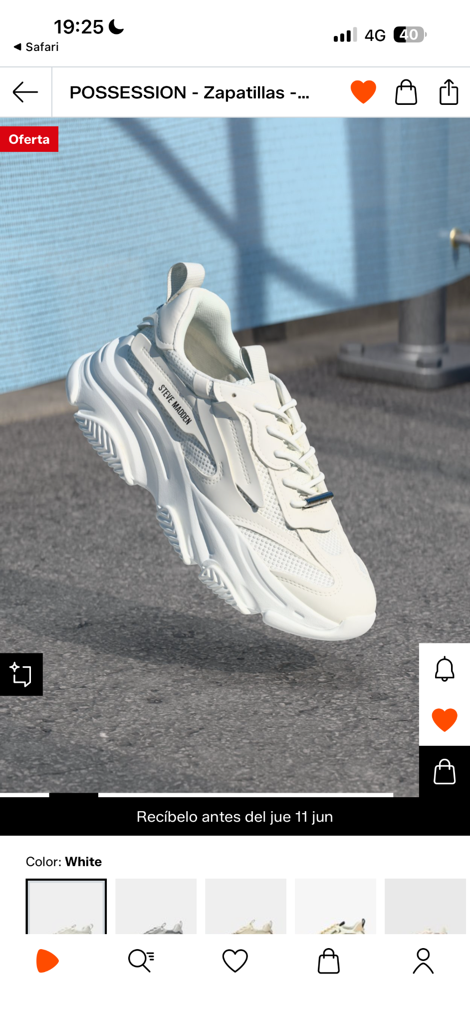 Zapatillas blancas chunky